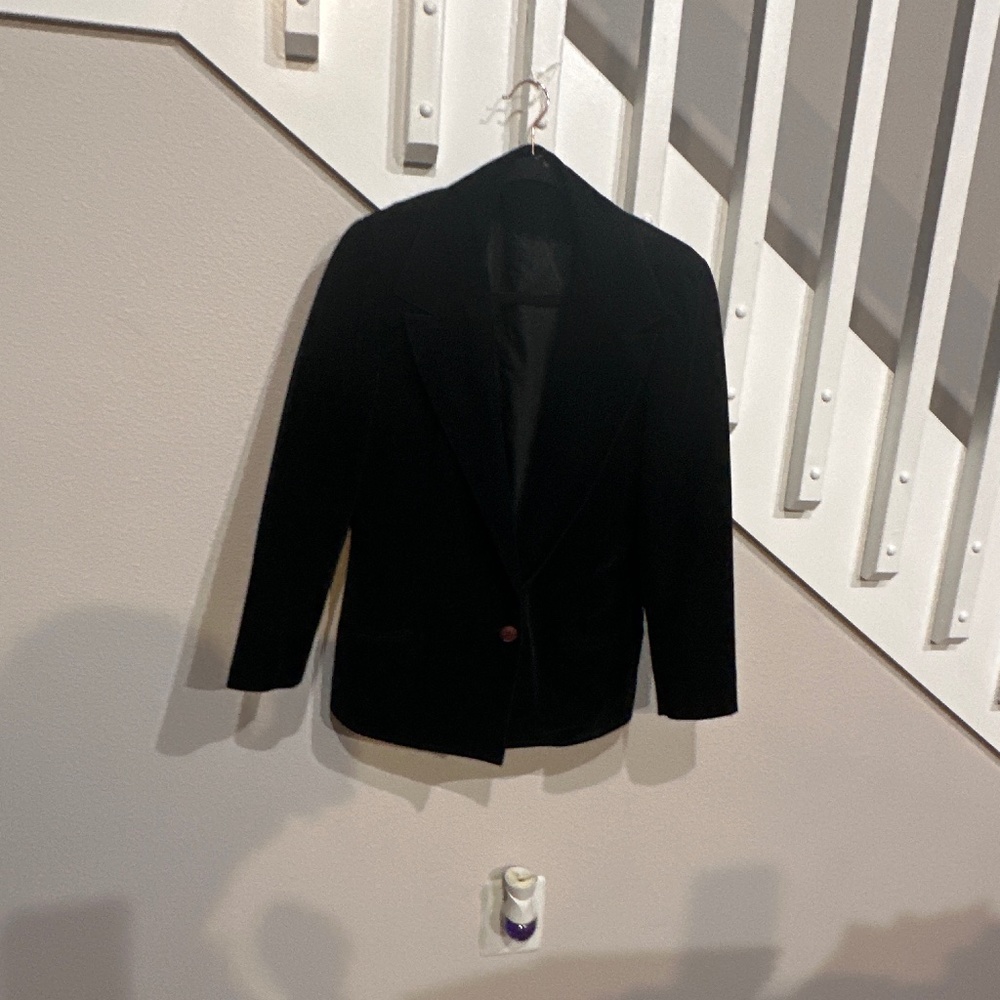 Handmade velvet blazer